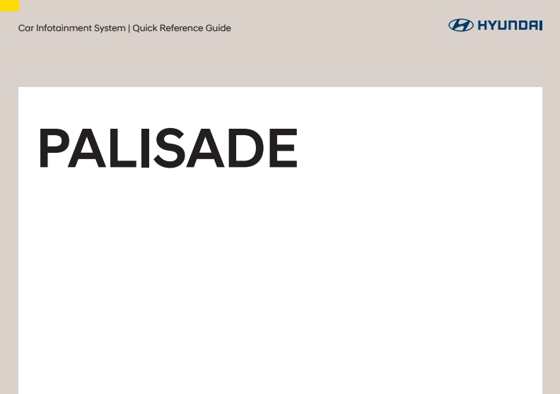 2021 Hyundai Palisade Owner's Manual