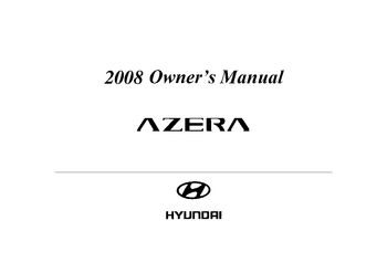 2008 Hyundai Azera