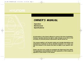 2011 Hyundai ix35 Owner's Manual