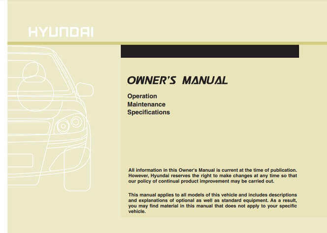 2014 Hyundai Genesis G80 Owner's Manual