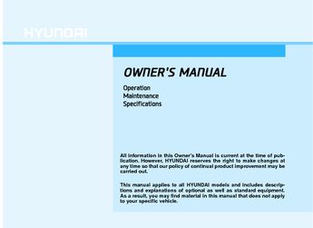 2020 Hyundai Elantra GT Owner's Manual
