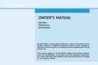 2020 Hyundai Nexo Owner's Manual