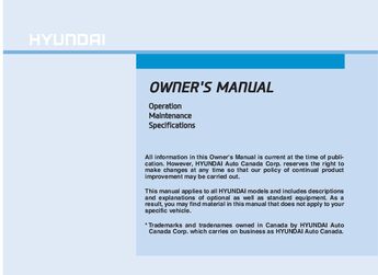 2022 Hyundai Ioniq Electric Owner's Manual