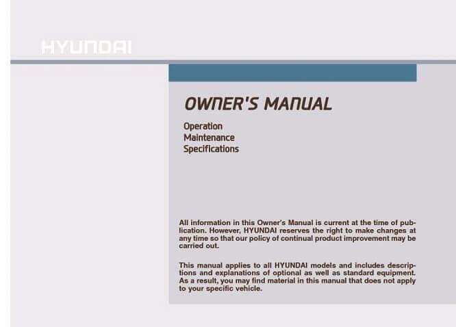 2021 Hyundai Kona Owner's Manual