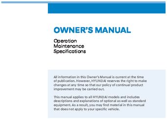 2022 Hyundai Elantra N Owner's Manual