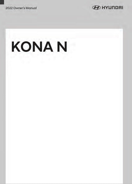 2022 Hyundai Kona Owner's Manual