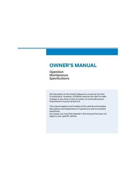 2023 Hyundai Kona Owner's Manual