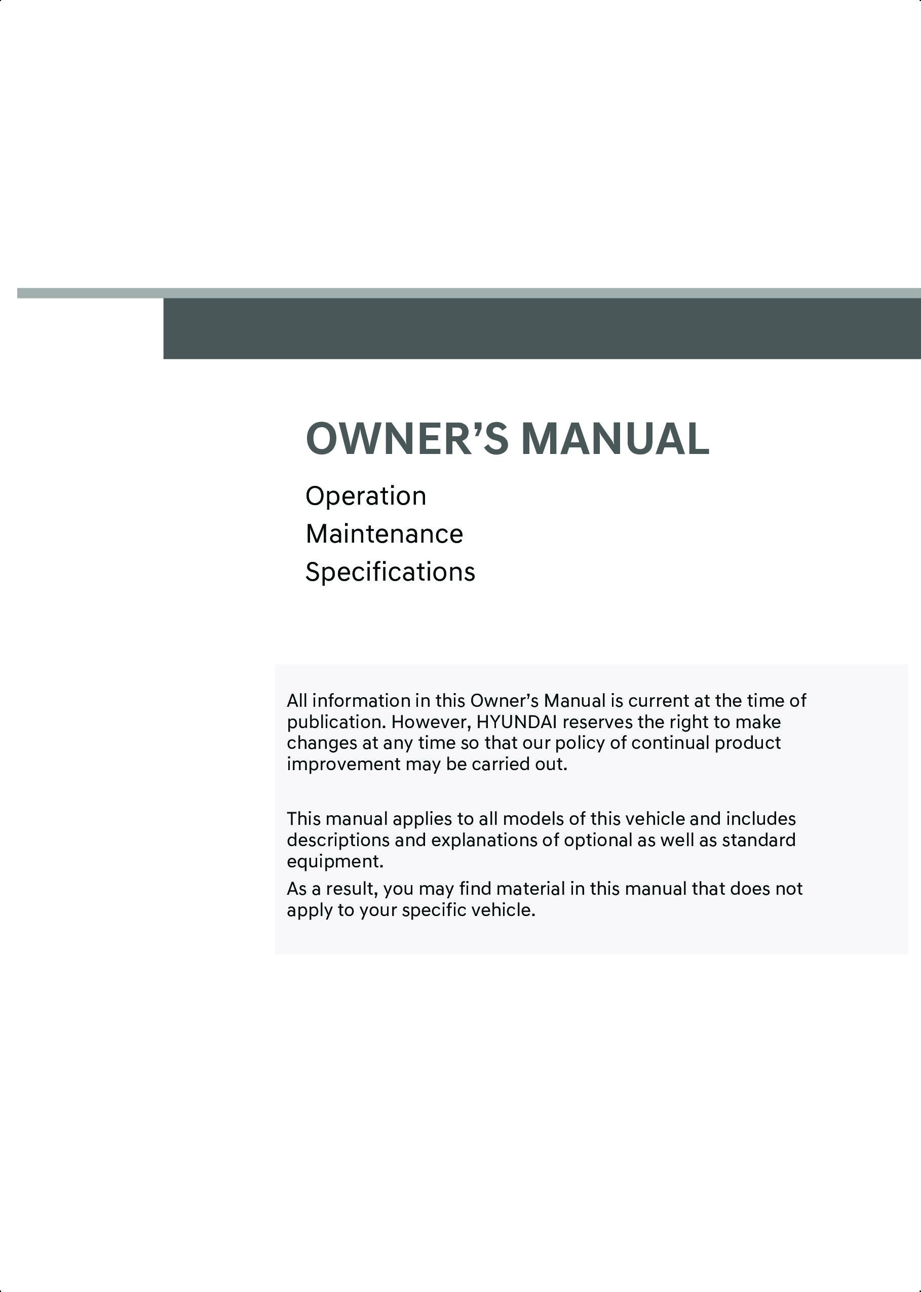 2023 Hyundai Ioniq 6 Owner's Manual